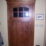 Wooden door - multi-pane window