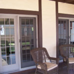 Room addition - screened in patio, sliding doors, large seating area