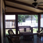 Room addition - screened in patio, large seating area, high ceiling