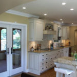 Kitchen remodel - white cabinets with marble countertops