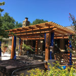 Patio remodel, pergola canopy