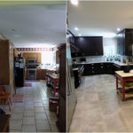 Kitchen remodel before & after