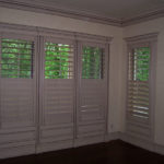 Tall windows - white shutters