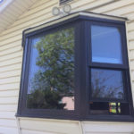 Replacement vinyl window - after - exterior view